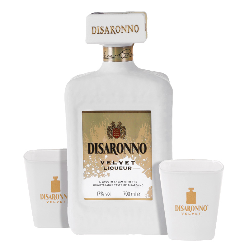 Disaronno Amaretto Velvet Cream Gift Set 750ml Including Two