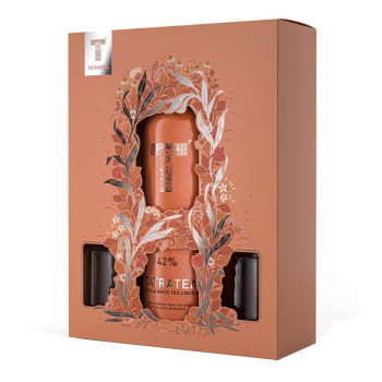 Tatratea Peach Tea liquer 42%  0,7 l + 2 glasses