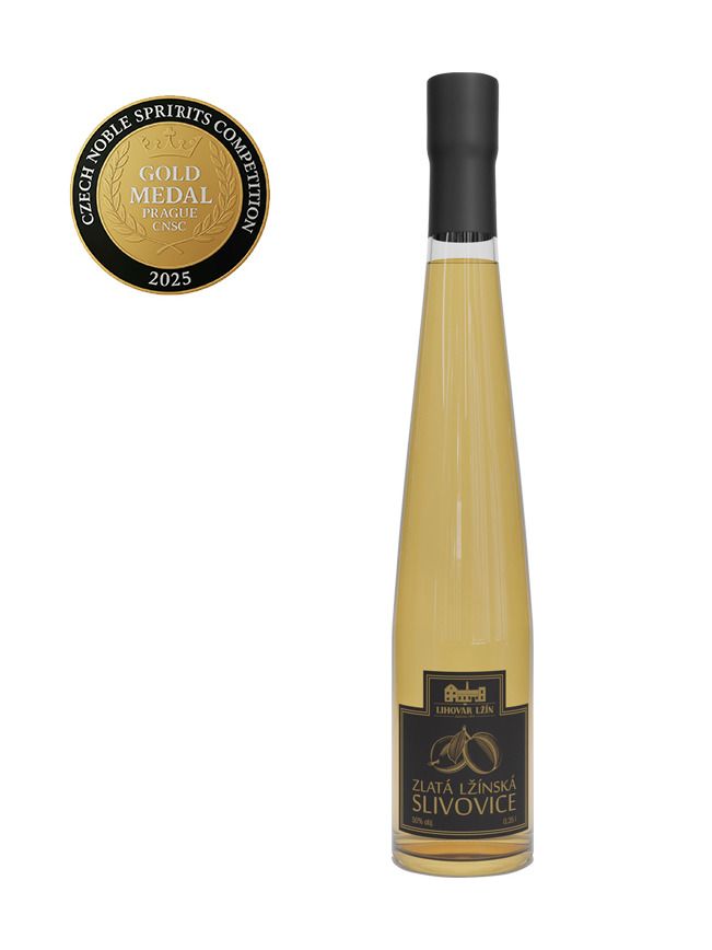 Lžínská Gold Plum brandy 50% 0,35 l