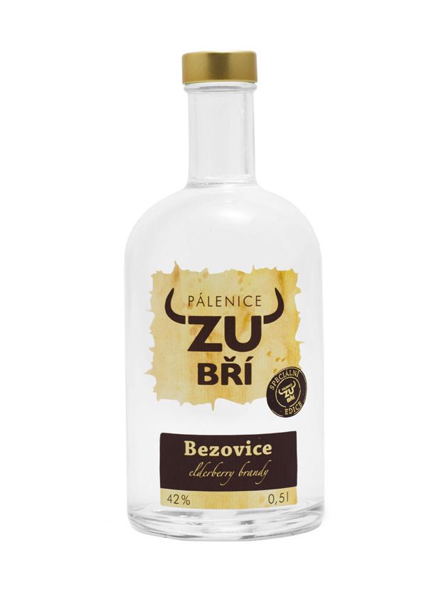 Zubří Eldelberry schnaps 42% 0,5 l