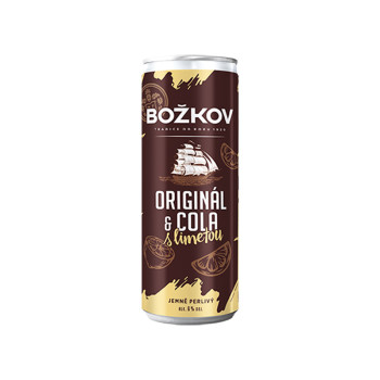 Božkov Original & Cola s limetkou 0,25l plech 6%