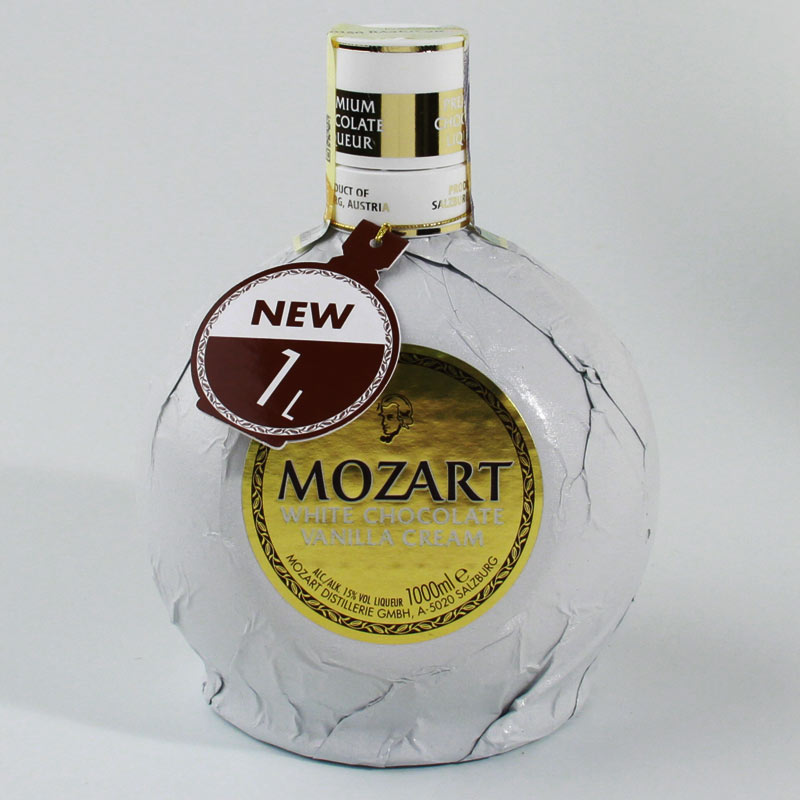 Mozart White Chocolate 1l 15% | Excaliburshop