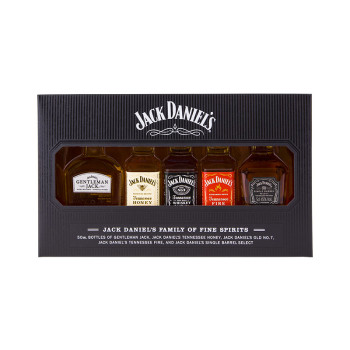Jack Daniel's Family Of Fine Spitits Vol. 5 x 0.05 l 39% gift box - 1