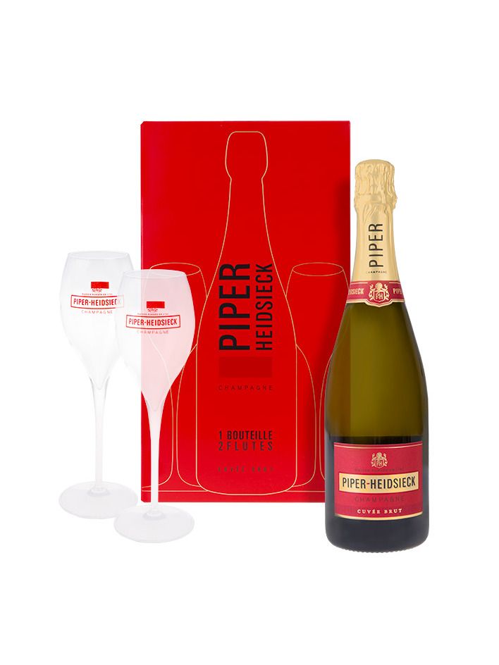 Piper-Heidsieck Champagne AOC brut white 12% 0,75 l + 2 glasses