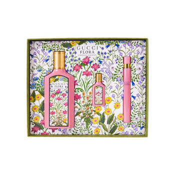 Gucci Flora Set : Gorgeous Gardenia EdP 100ml + Pen Spray 10ml - 2
