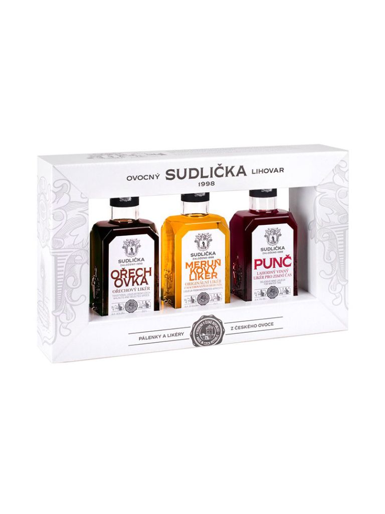 Sudlička liqueurs 29,5 % 3 x 0,2 l