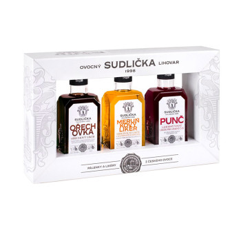 Sudlička liqueurs 29,5 % 3 x 0,2 l