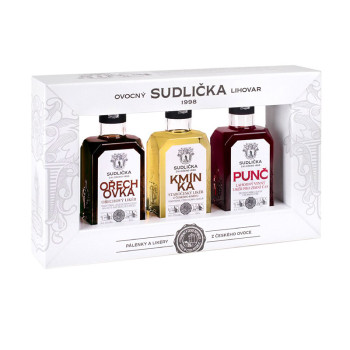 Sudlička liqueurs traditionally 29,5% 3 x 0,2 l