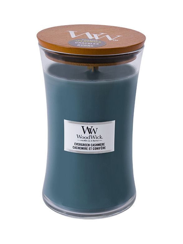 WoodWick Evergreen Cashmere glass large
