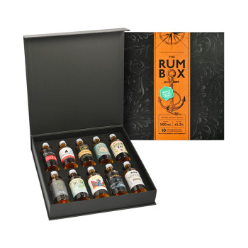 The Rum Box Turquoise Edition 10 x 50 ml 41,2% - 3