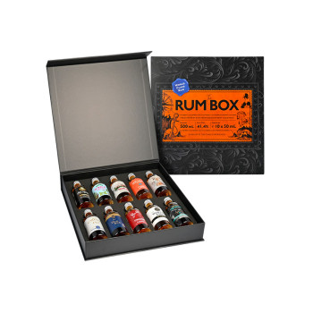 The Rum Box Blue Edition 10 x 50 ml 41,4% - 2