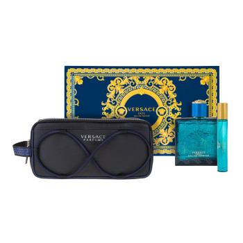 Versace Eros Set : EdP 100ml +EdP 10ml +Sport Washbag for Man - 1