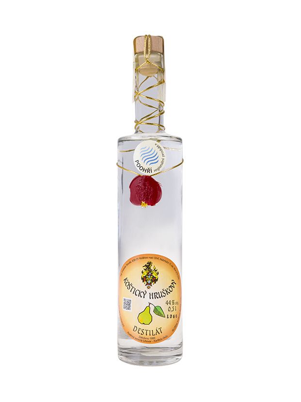 Karfíkův dvůr Koštický Pear spirit 0,5 l 44%