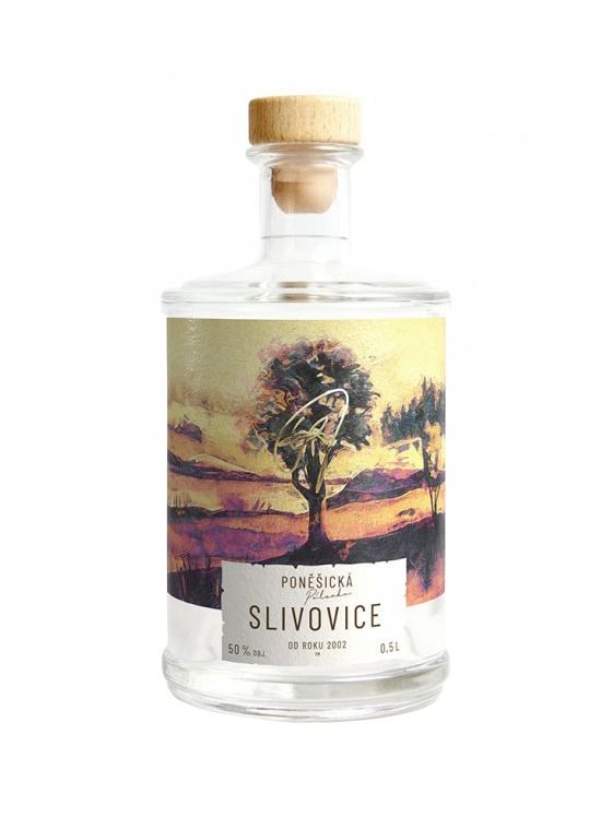 Poněšická plum brandy 50% 0,5 l