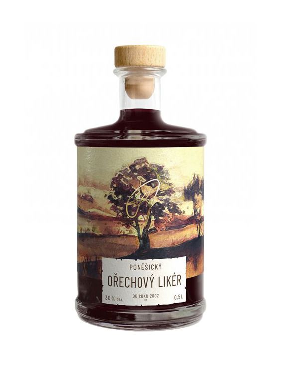 Poněšický nut liqueur 30% 0,5 l
