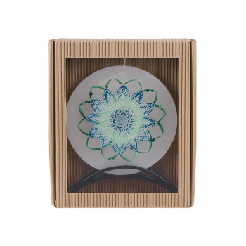 BELLECANDLES Mandala Green