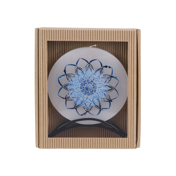 BELLECANDLES Mandala blue