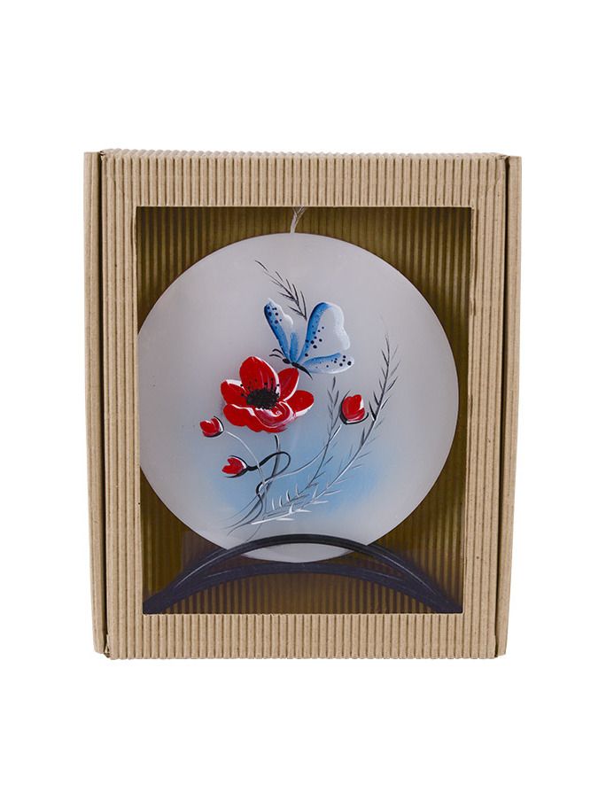 BELLECANDLES Field Poppy Butterffly