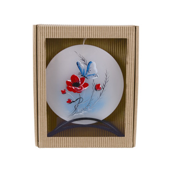BELLECANDLES Field Poppy Butterffly