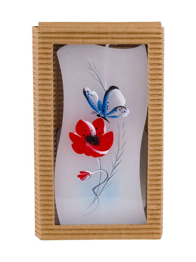 BELLECANDLES Field Poppy Butterfly