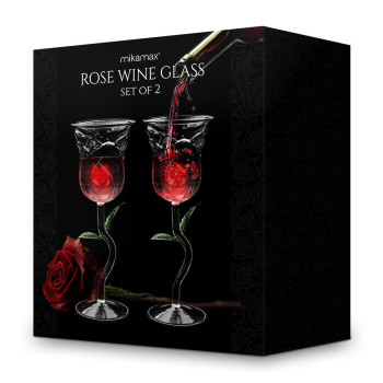 MIKAMAX Rose Wine Glass Set - 2