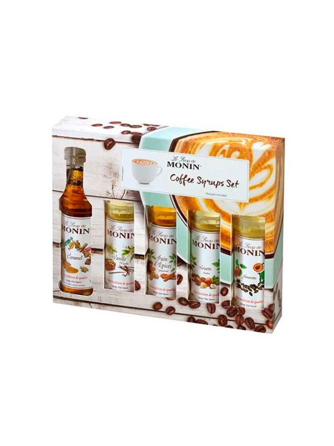 Monin Coffee Syrups Set 5 x 50ml