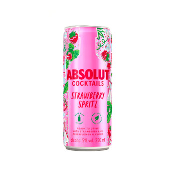 Absolut Strawberry Spritz 5% 0,25 l tin