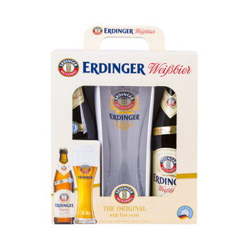 Erdinger gift box 2 x 0.5L 5.3% + 1 glass - 5