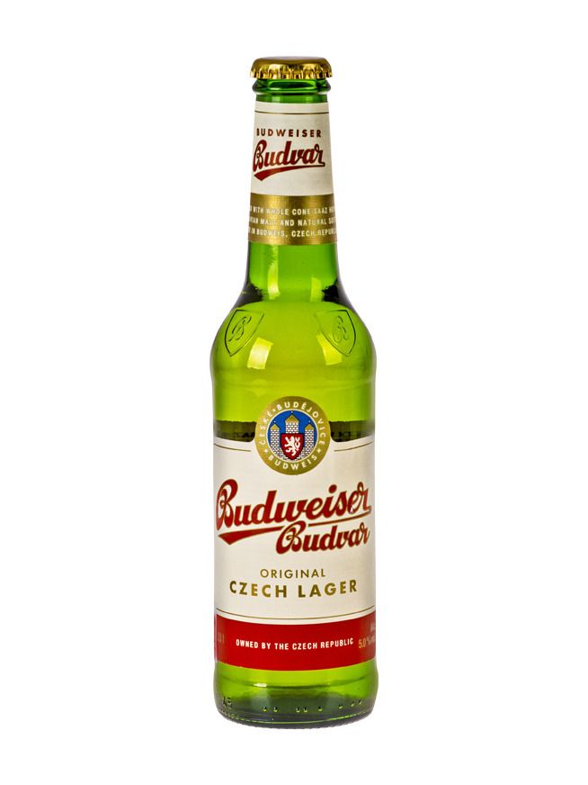 Budweiser beer 0.33l 5% glass