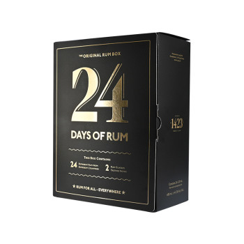 24 Days of Rum 2024 24 x 20 ml 41,3 % + 2 Glasses