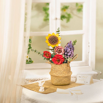 Rowood Wooden Flower Bouquet - 3