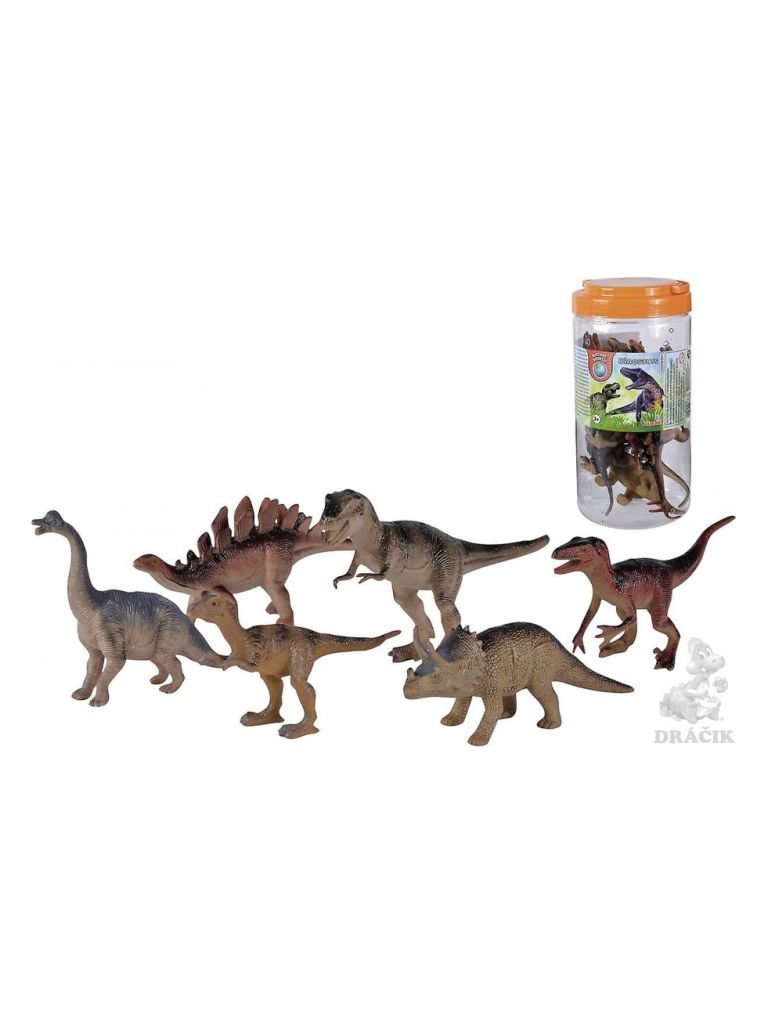 Dinosaurier 12-21 cm 6 Stück in Dose