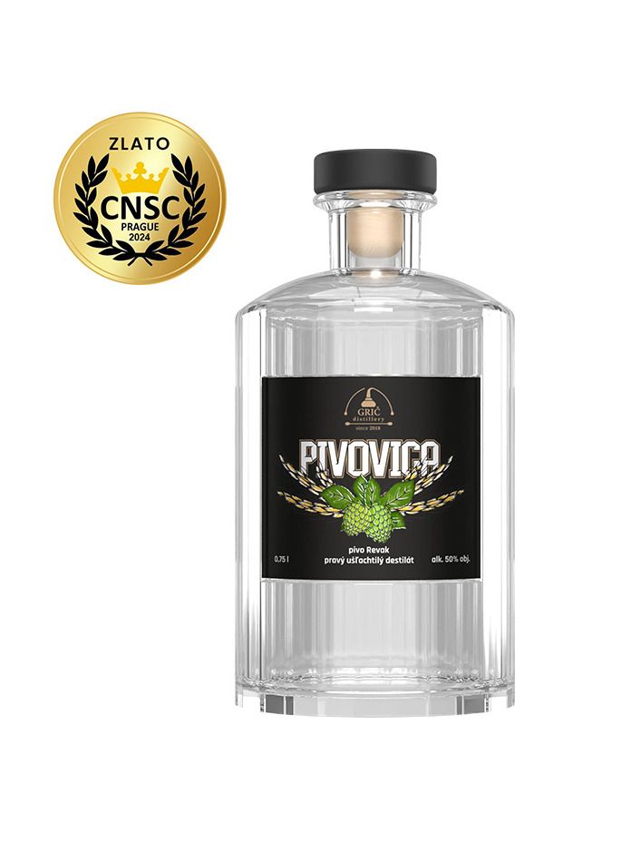 GRIČ beer brandy 50% 0,75 l