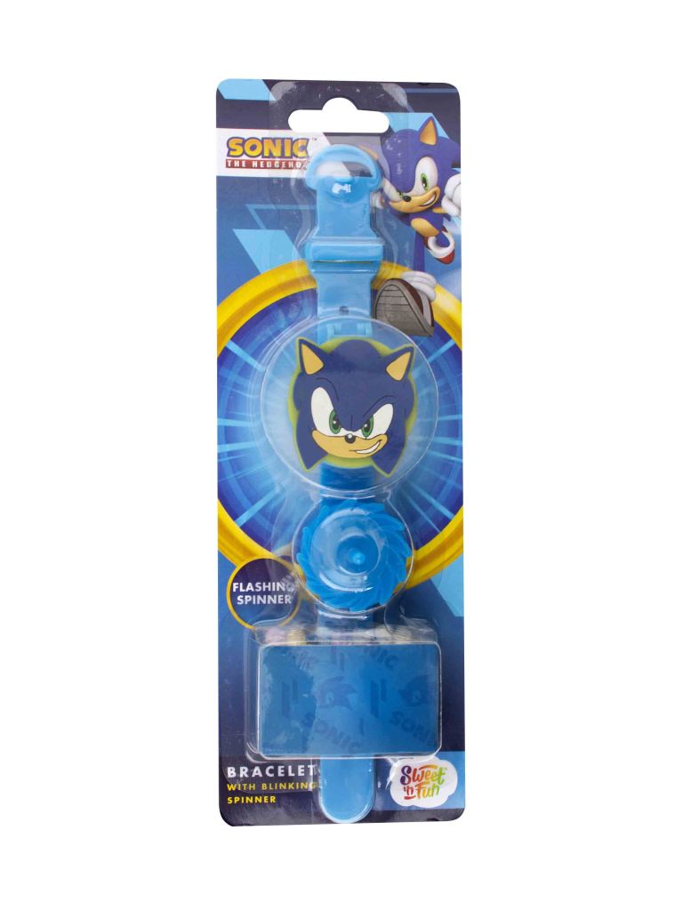 Sonic blinking bracelet-blikající náramek se spinnerem a cukrovinkou 10g