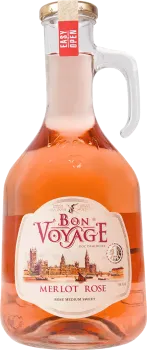 Bon Voyage Merlot RŮŽOVÉ polosladké víno 1L
