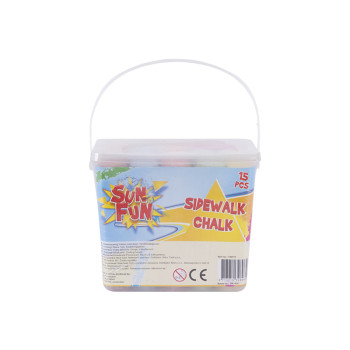 Strassenkreide 15 Stk. Eimer