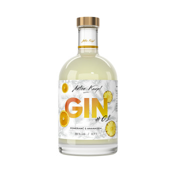 Anton Kaapl GIN #1 orange with pineapple 38% 0,7 l - 2
