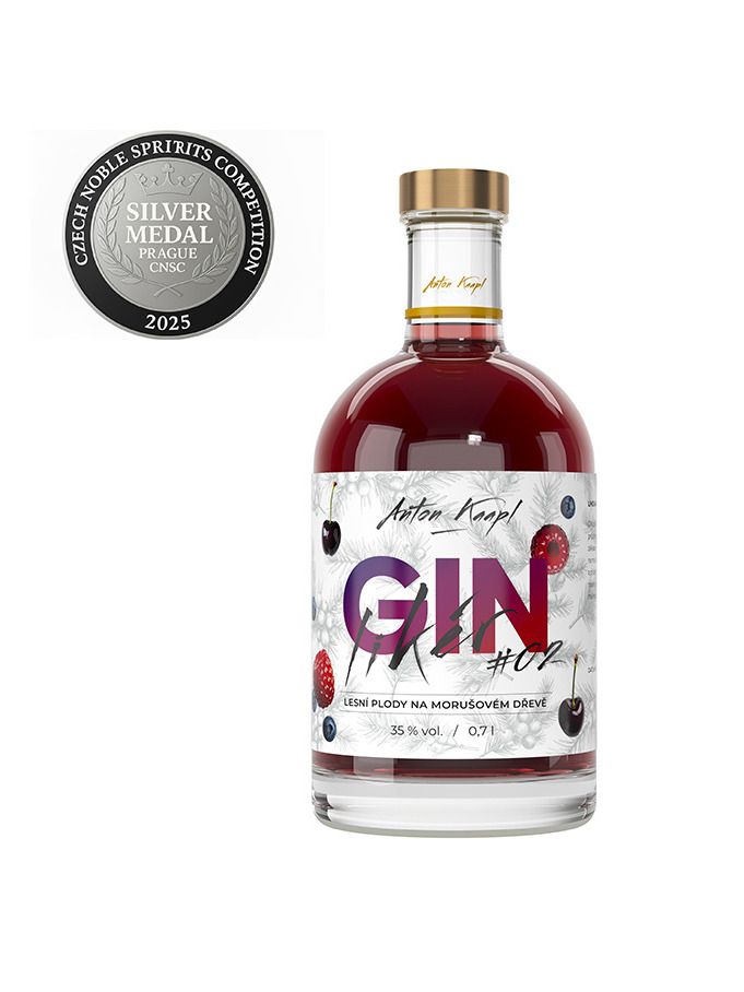 Anton Kaapl GIN likér #2 forest fruits on mulberry wood 35% 0,7 l