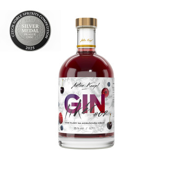Anton Kaapl GIN likér #2 forest fruits on mulberry wood 35% 0,7 l