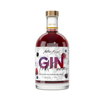 Anton Kaapl GIN likér #2 forest fruits on mulberry wood 35% 0,7 l - 2
