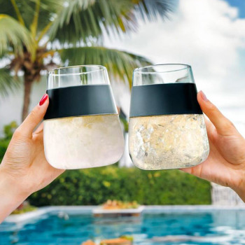 MIKAMAX Wine Cooling Cups Set of 2 - 3