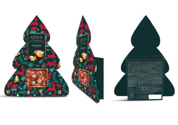Lexus Christmas tree with cocoa figures 120g