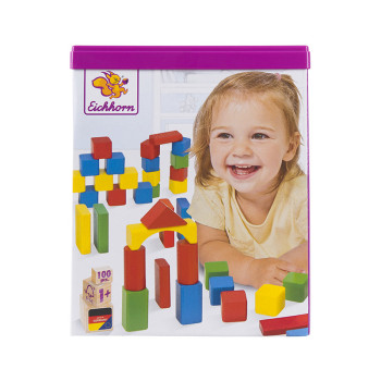 Eichhorn Wooden Building Blocks, 100 Pieces