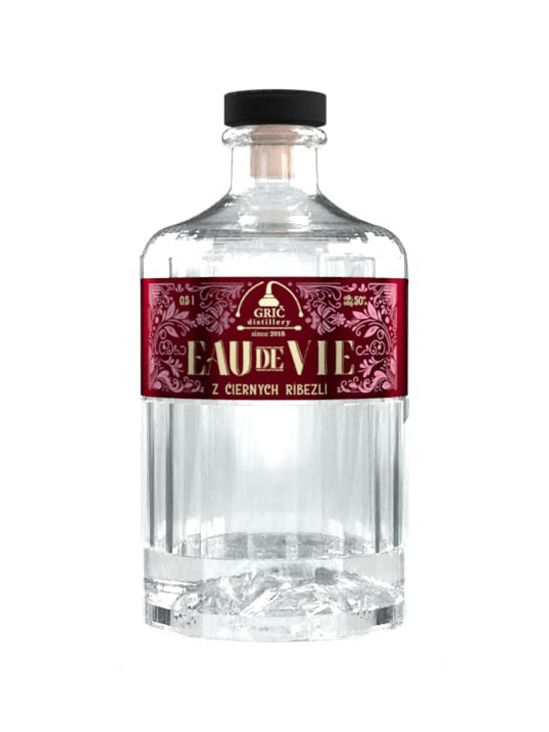 GRIČ EAU DE VIE blackcurrant 0,5l 45%