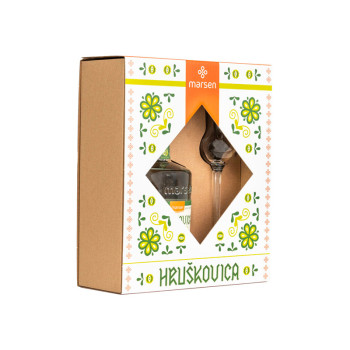 Marsen Pear Brandy Traditional 42%  0,5 l + glass