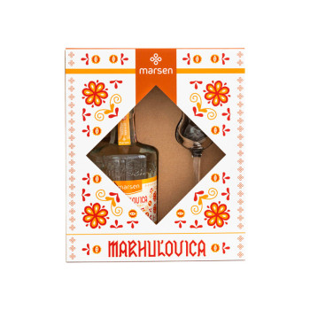 Marsen Apricot Spirit Traditional 0,5l 42% + glass
