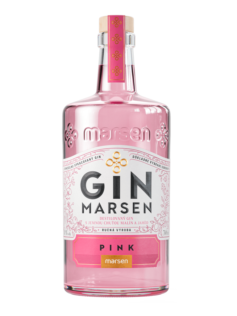 Marsen Gin Pink 38% 0,7 l  + glass