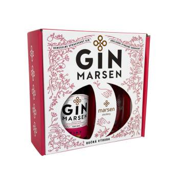 Marsen Gin Pink 0,7l 38% + glass - 2