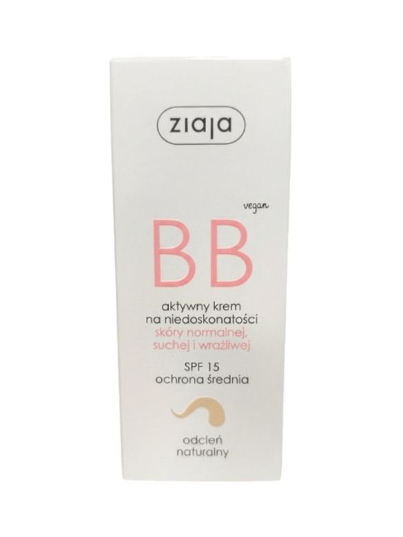 Ziaja BB Cream Normal Dry&Sensitive Skin BB cream for normal and dry skin SPF15 50ml Natural
