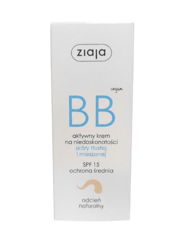 Ziaja BB Cream Oily&Combination Skin BB cream for oily and combination skin SPF15 50ml Natural